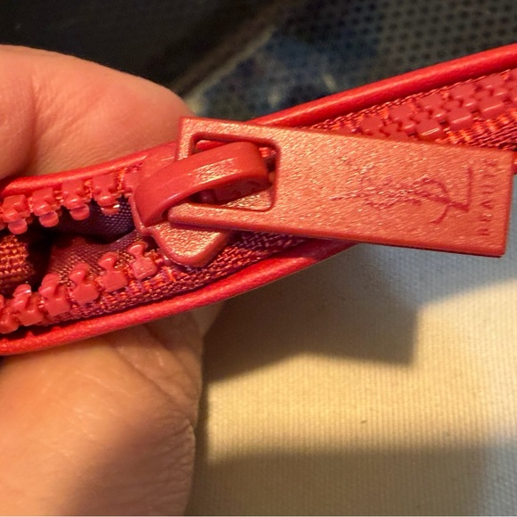 YSL Red and Cream cosmetics pouch - Picture 5 of 8